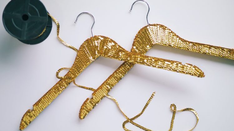 DIY Sequin Hangers