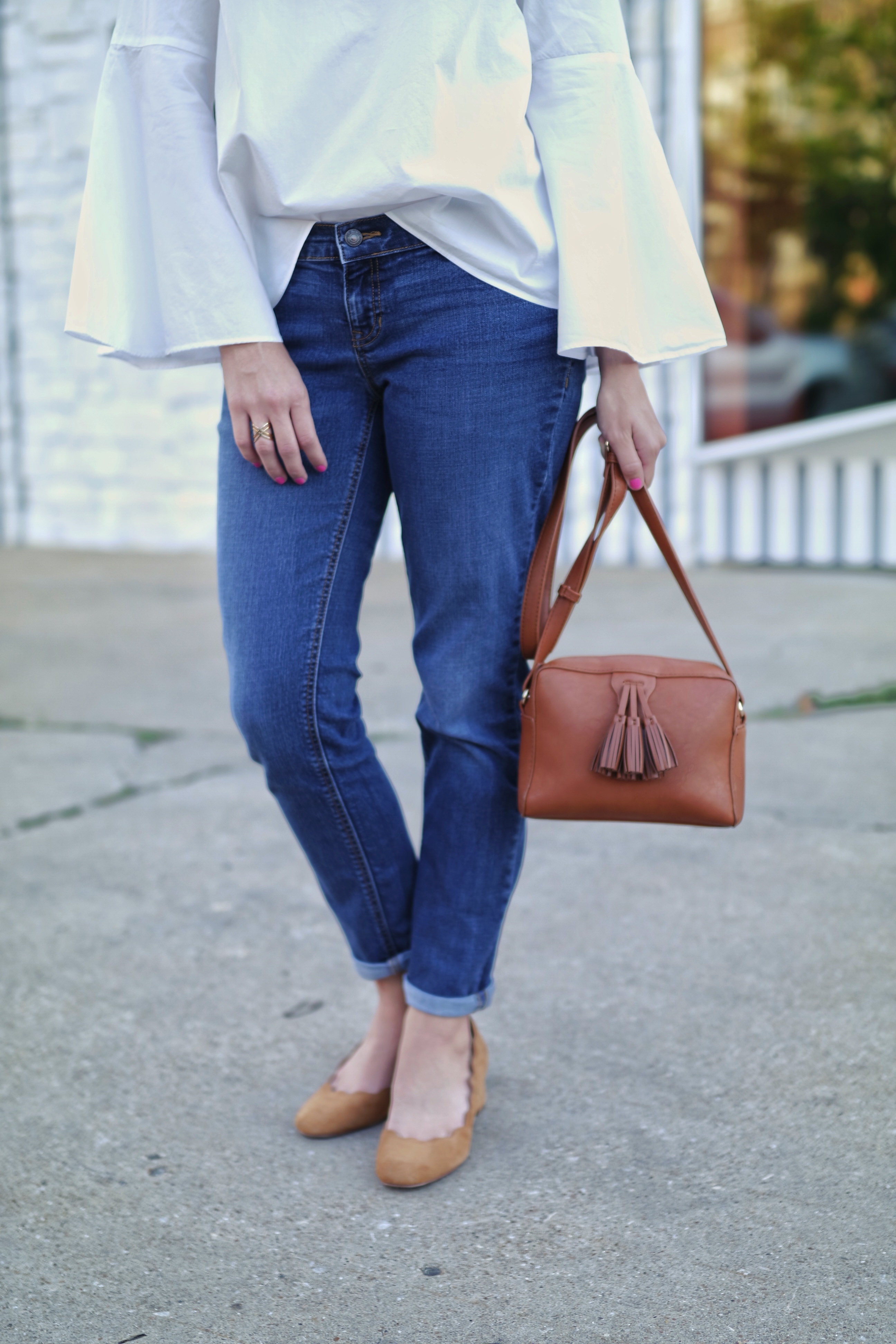 Bell Sleeves and Boyfriend Jeans with Hello Luvvy