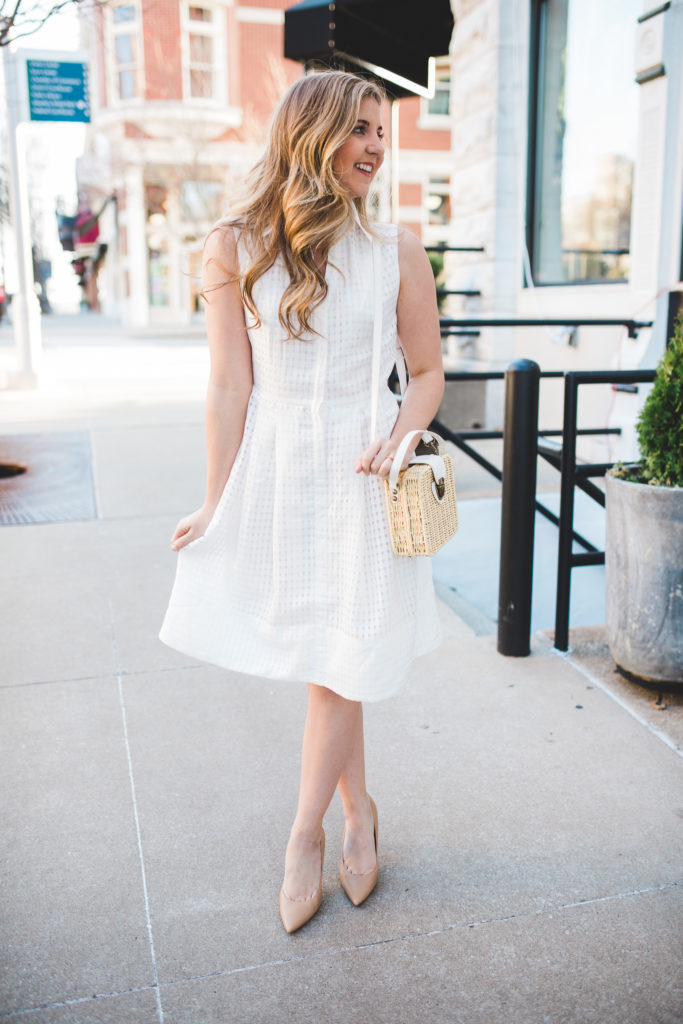 How To Style A White Eyelet Dress From Day To Night - Thrifty Pineapple
