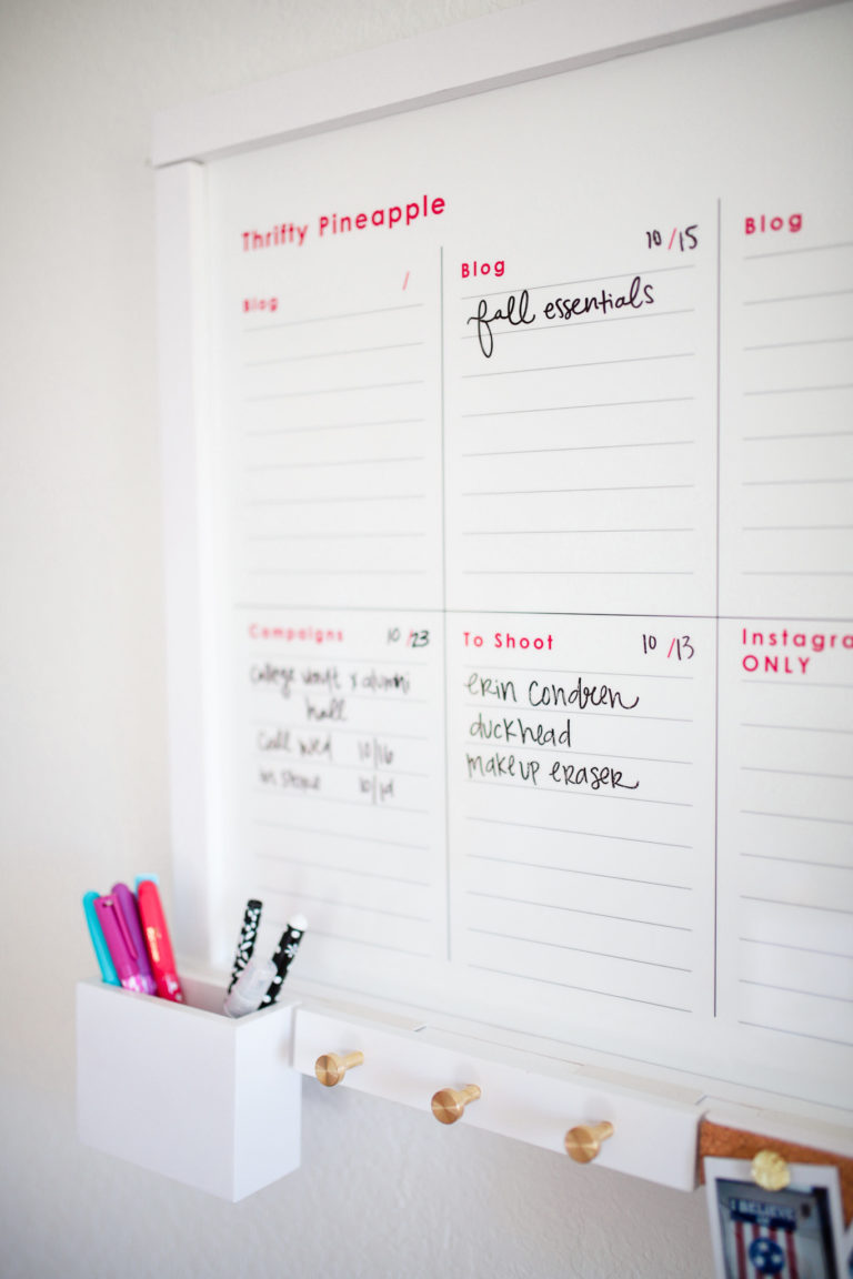 Erin Condren Wall Organization Center Review Thrifty Pineapple