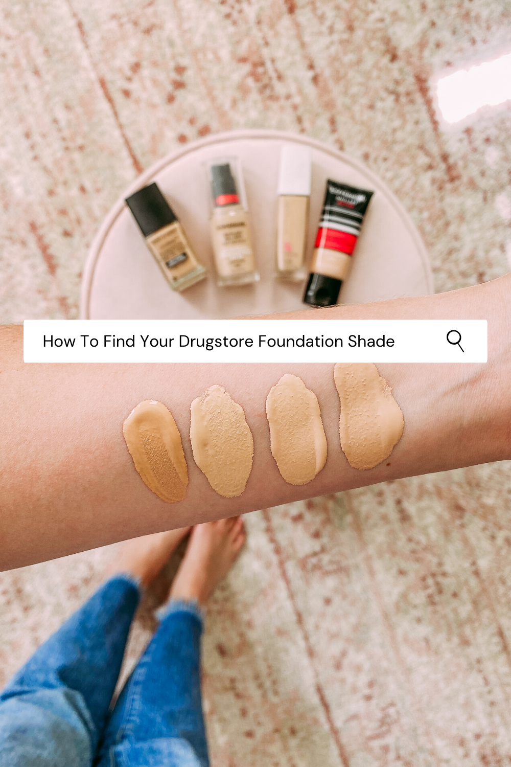 How To Find Your Drugstore Foundation Shade - Thrifty Pineapple