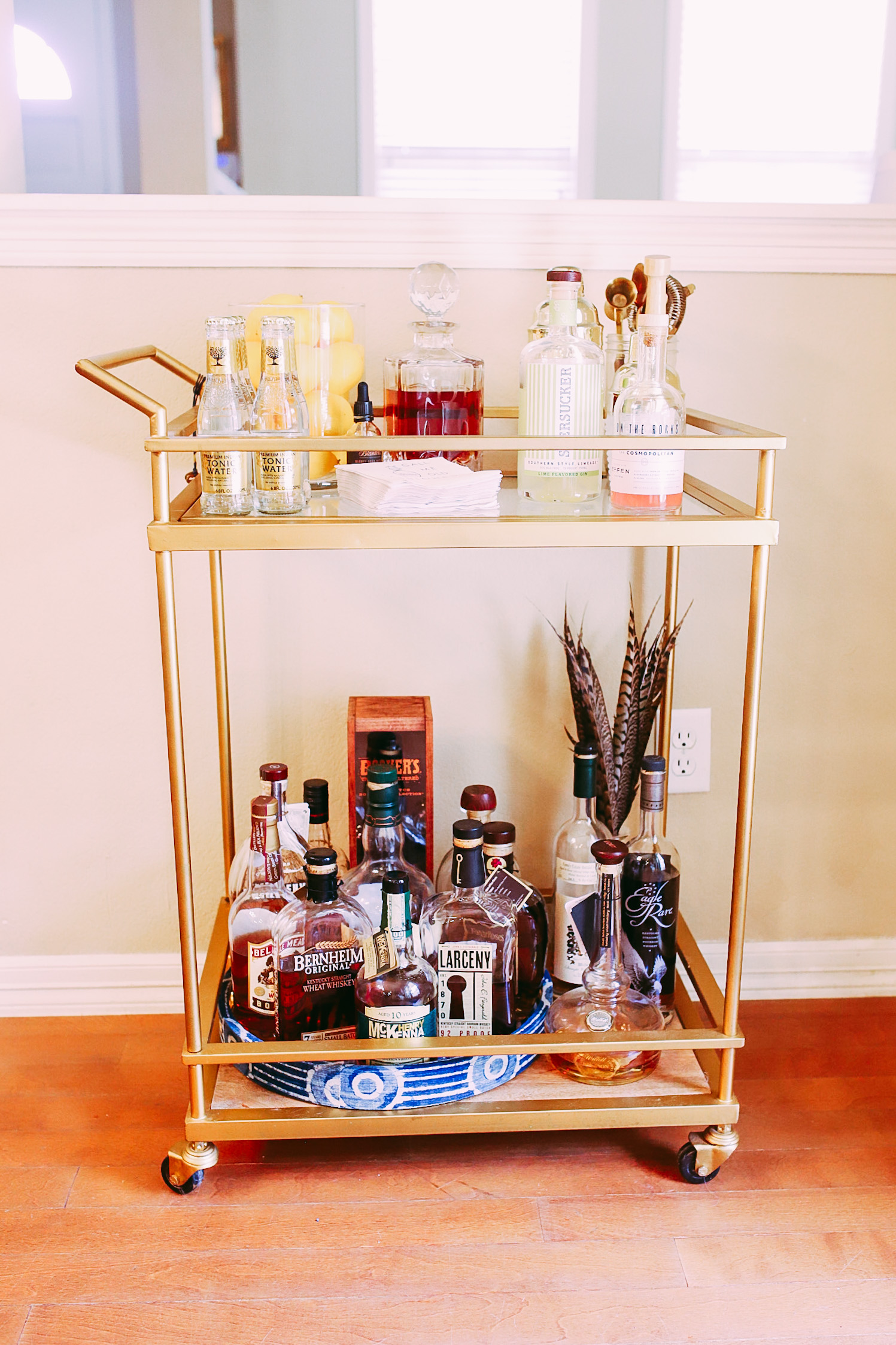 How to Style a Bar Cart
