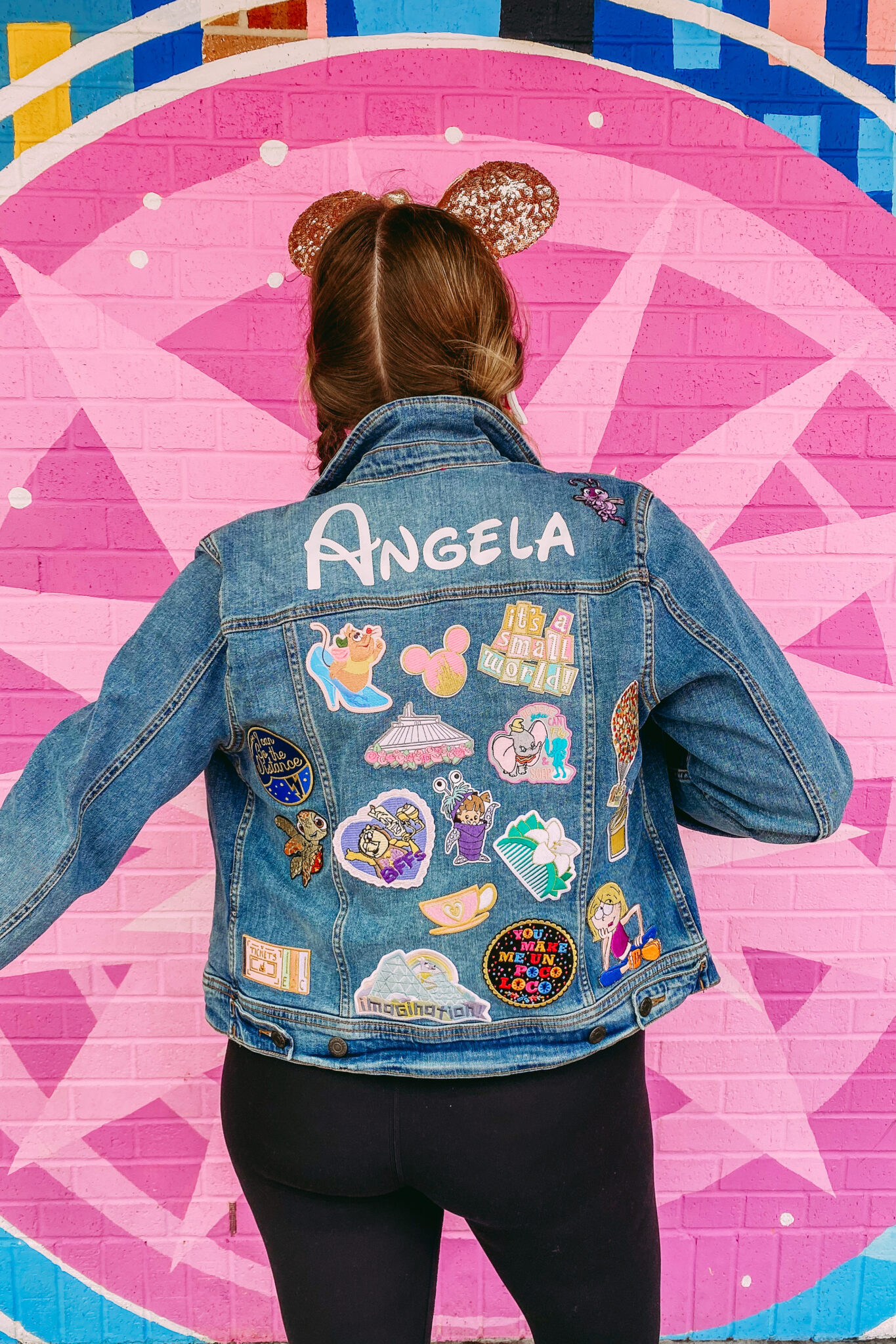 DIY Disney Patch Denim Jacket Thrifty Pineapple